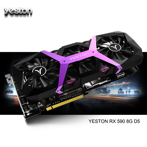 Yeston Radeon RX 590 GPU 8GB GDDR5 256bit
